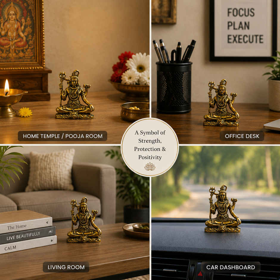 Pure Brass Shivji Idol | Estoria Collective