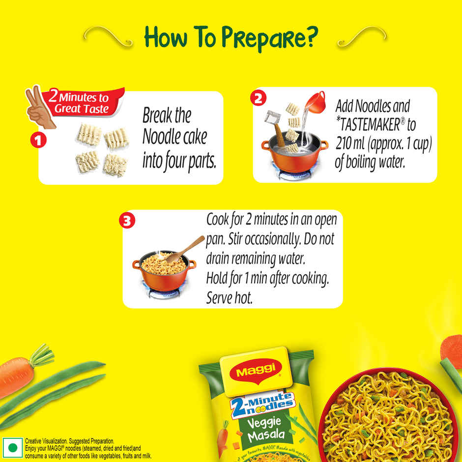 Maggi 2-Minutes Veggie Masala Noodles