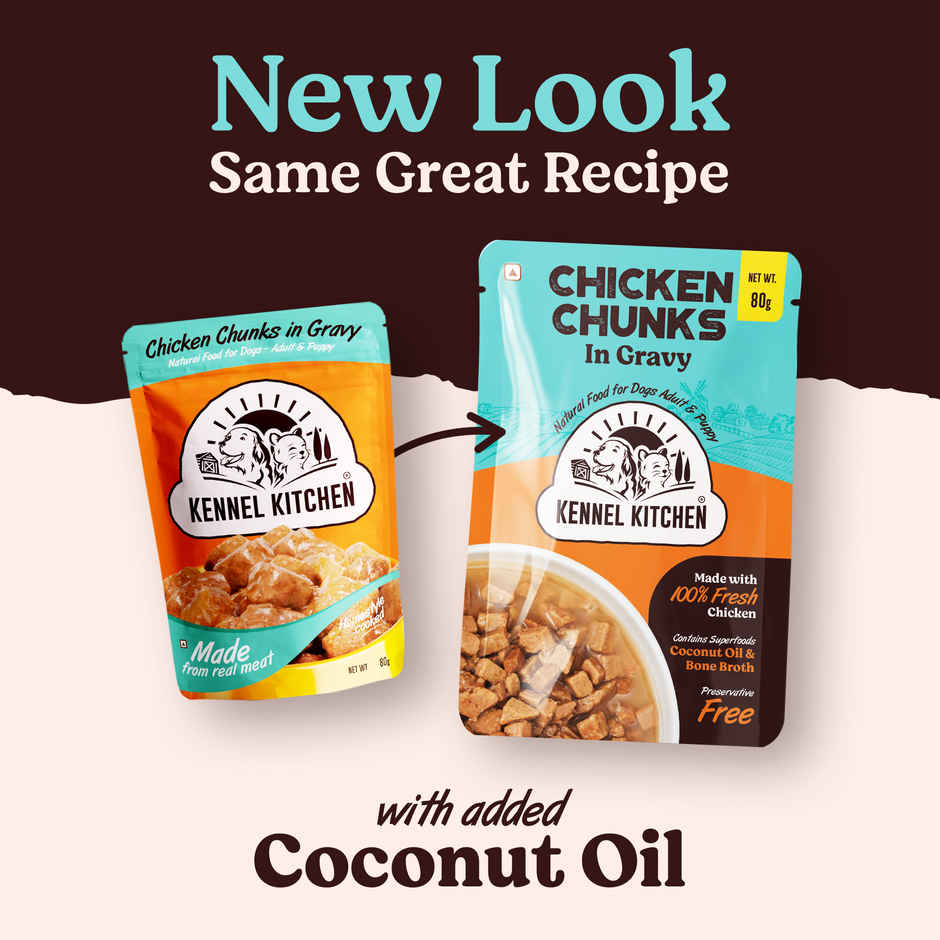 Kennel Kitchen Chicken Chunks In Gravy | Wet Dog Food
