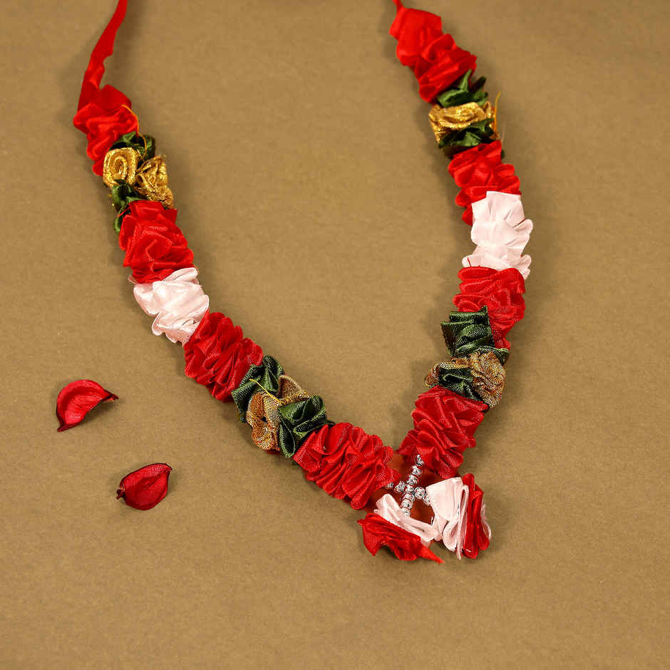 Pooja Mala - Red | 18 inch | Mayyur