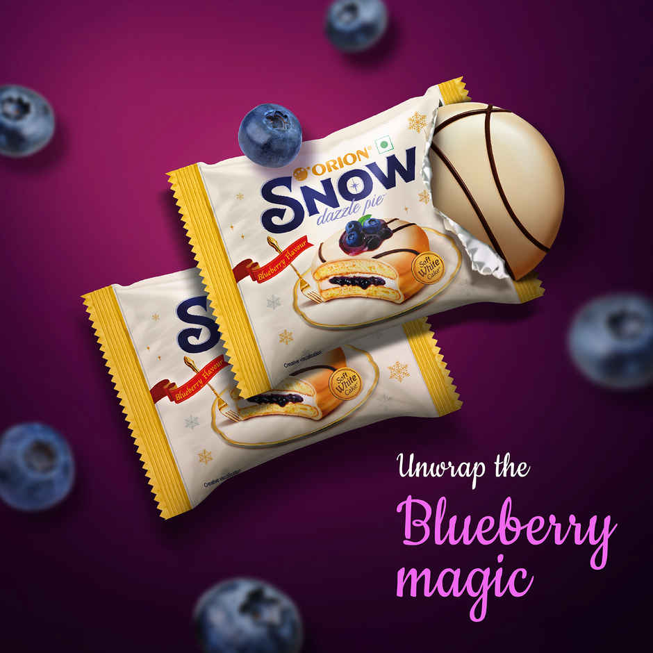Orion Snow Dazzle Pie Blueberry Soft White Cake