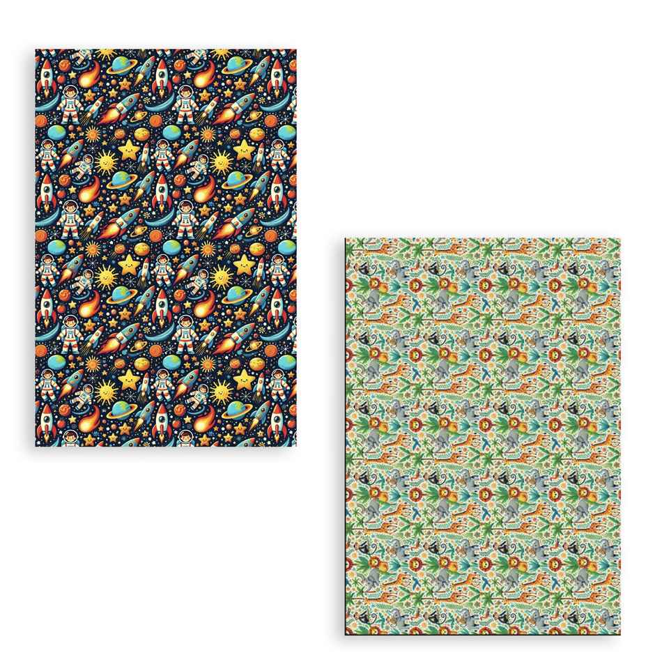 Itsy Bitsy Gift Wrapping Paper - Earth & Beyond 90 GSM - 27.75 x 19.29 in