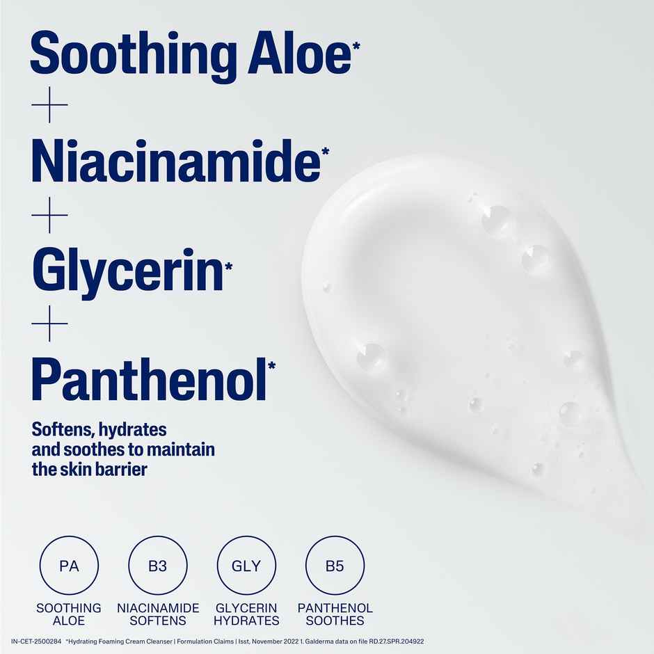 Cetaphil Hydrating Foaming Cream Cleanser