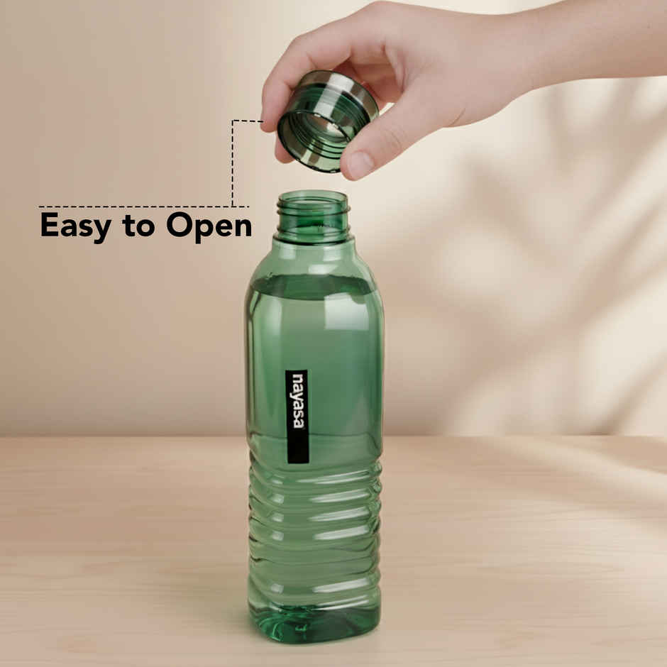Nayasa Dorino Plastic Water Bottle 1000 ml BPA Free Fridge Bottle | Green