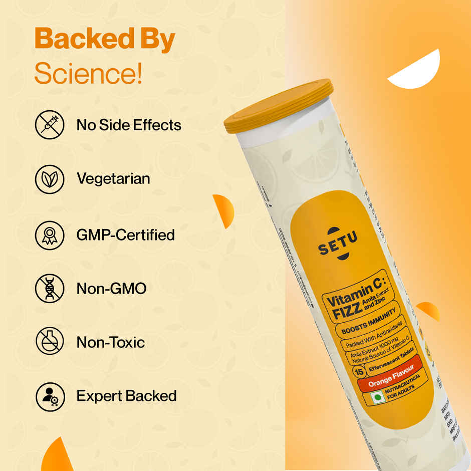 Setu Vitamin C Effervescent Tablets for Immuntiy