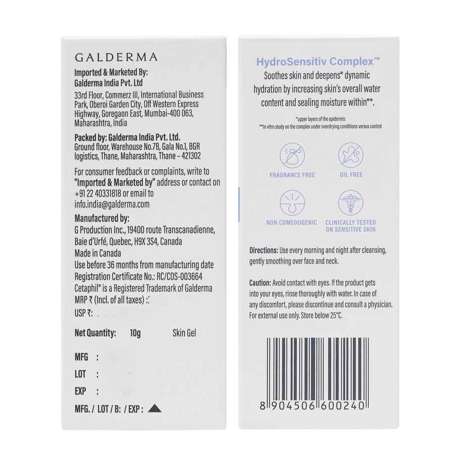 Cetaphil Optimal Hydration Restoring Water Gel