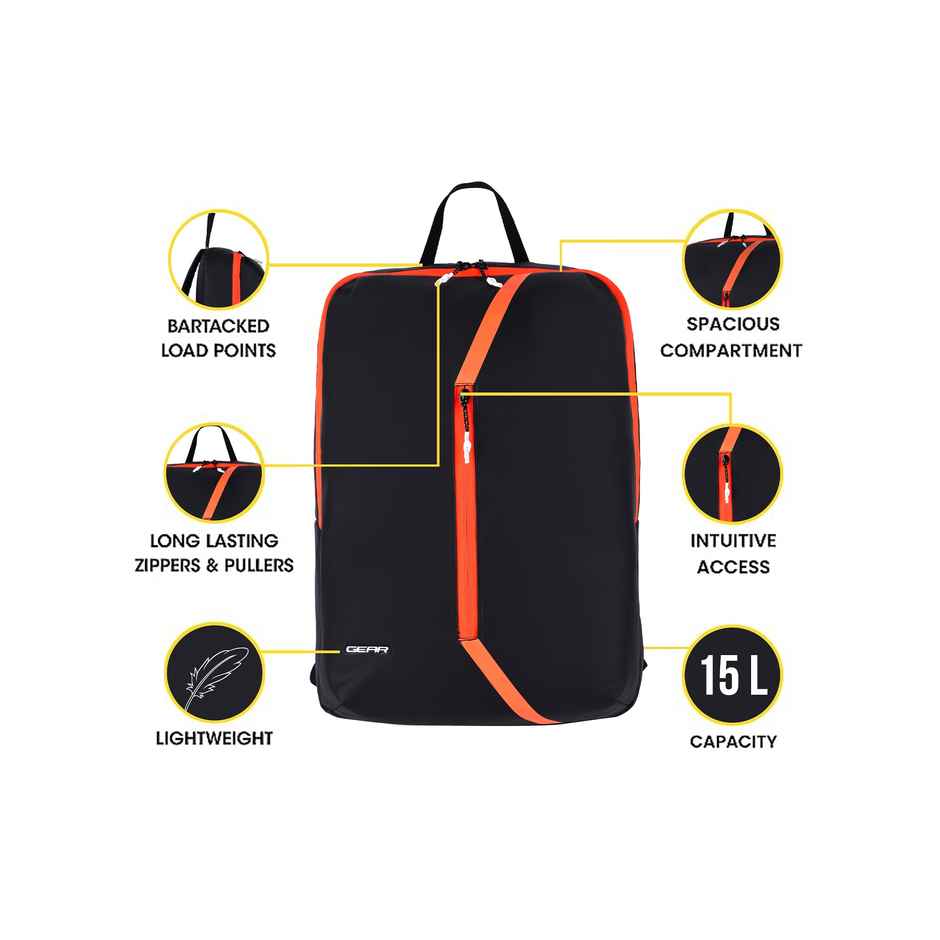 Gear Gear Lite Bp - Black Neon Orange