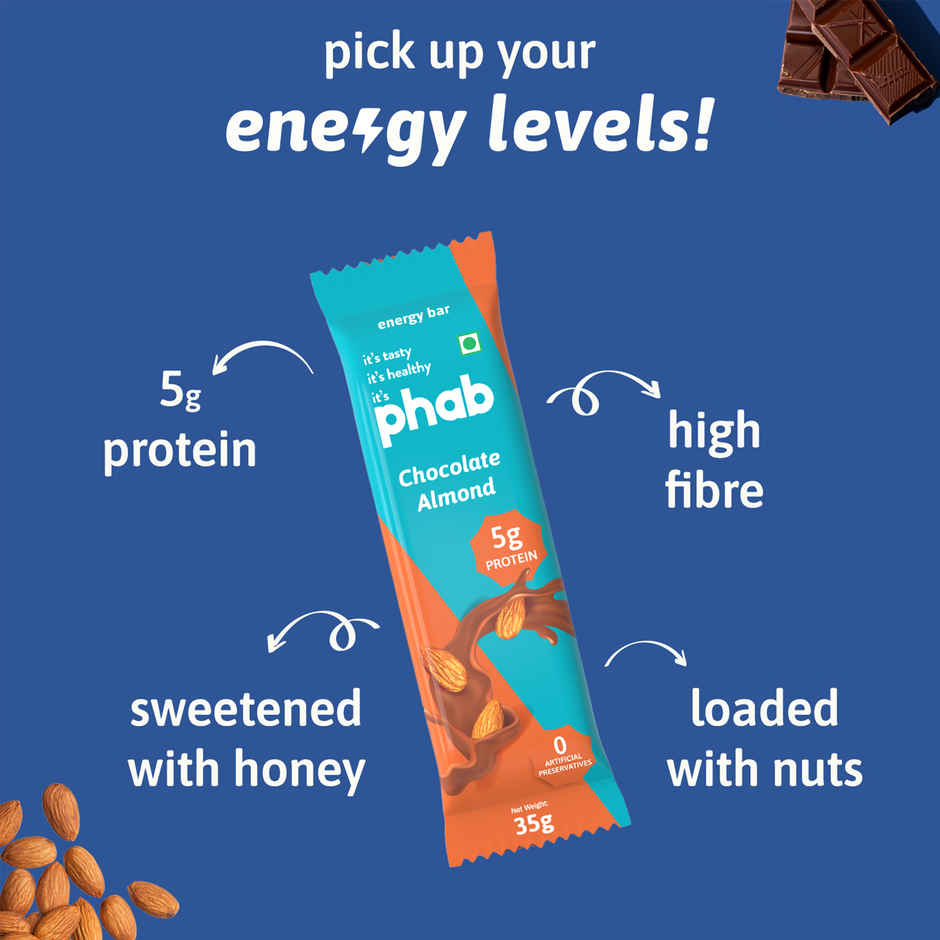 Phab 5g Protein Energy Bar - Chocolate Almond
