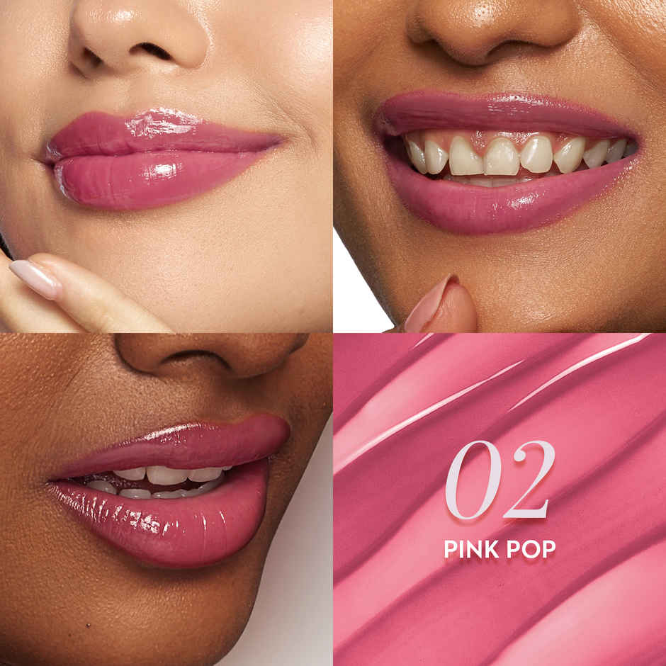 SUGAR Cosmetics Glide Peptide Plumping Gloss Stick|02 Pink Pop