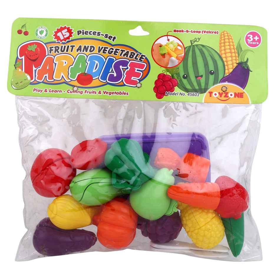 Toyzone Paradise Fruits and Vegetables - 15Pcs