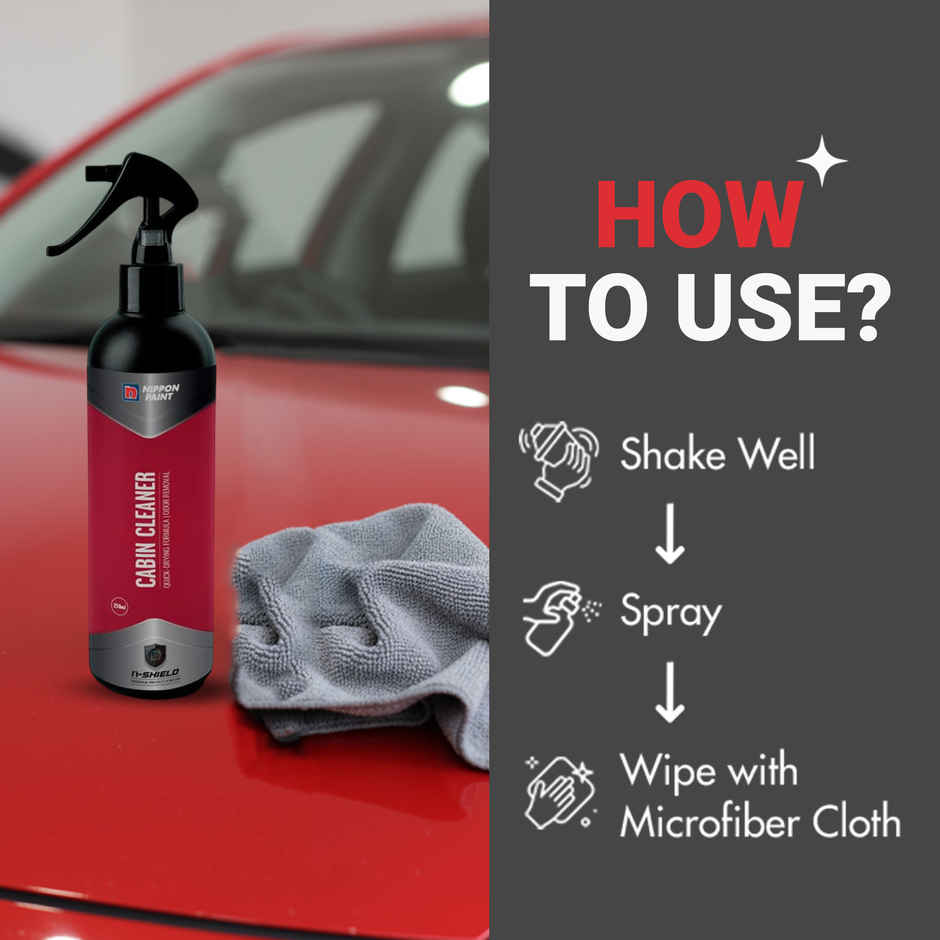 Nippon Paint Car Interior & Dashboard Cleaner | Removes Tough Stains Restores Natural Shine