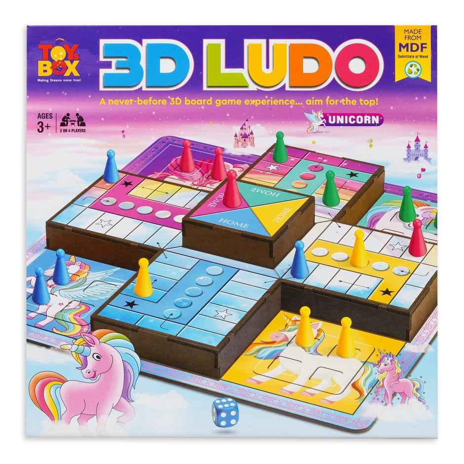 Ratna's 3D Ludo Tb | 1 Board, Dice, 16 Pawn | 3+ years
