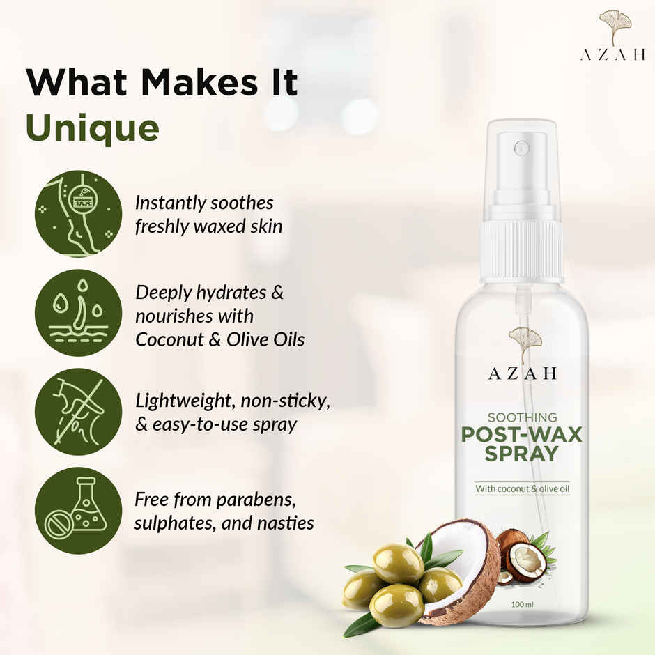 Azah Post-Wax Spray | Soothing Aftercare For Smooth, Irritation-Free Skin