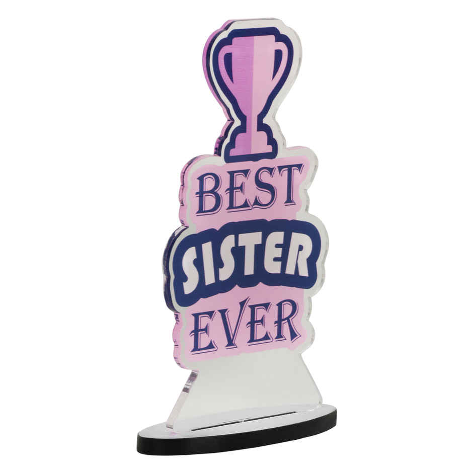 Quace Best Sister Ever Acrylic Trophy