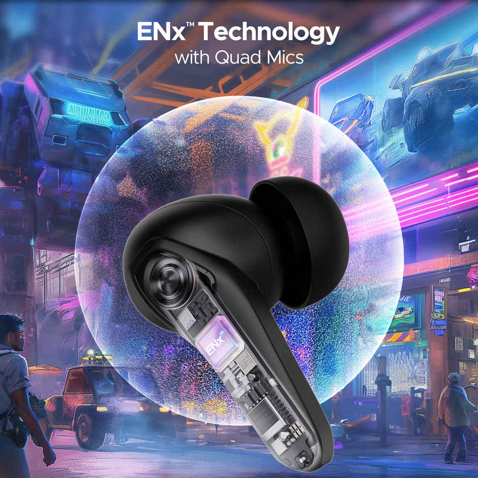 boAt Immortal 171 TWS Earbuds for Gaming w/ 40H Playtime, BEAST Mode & RGB LEDs (Black Sabre)