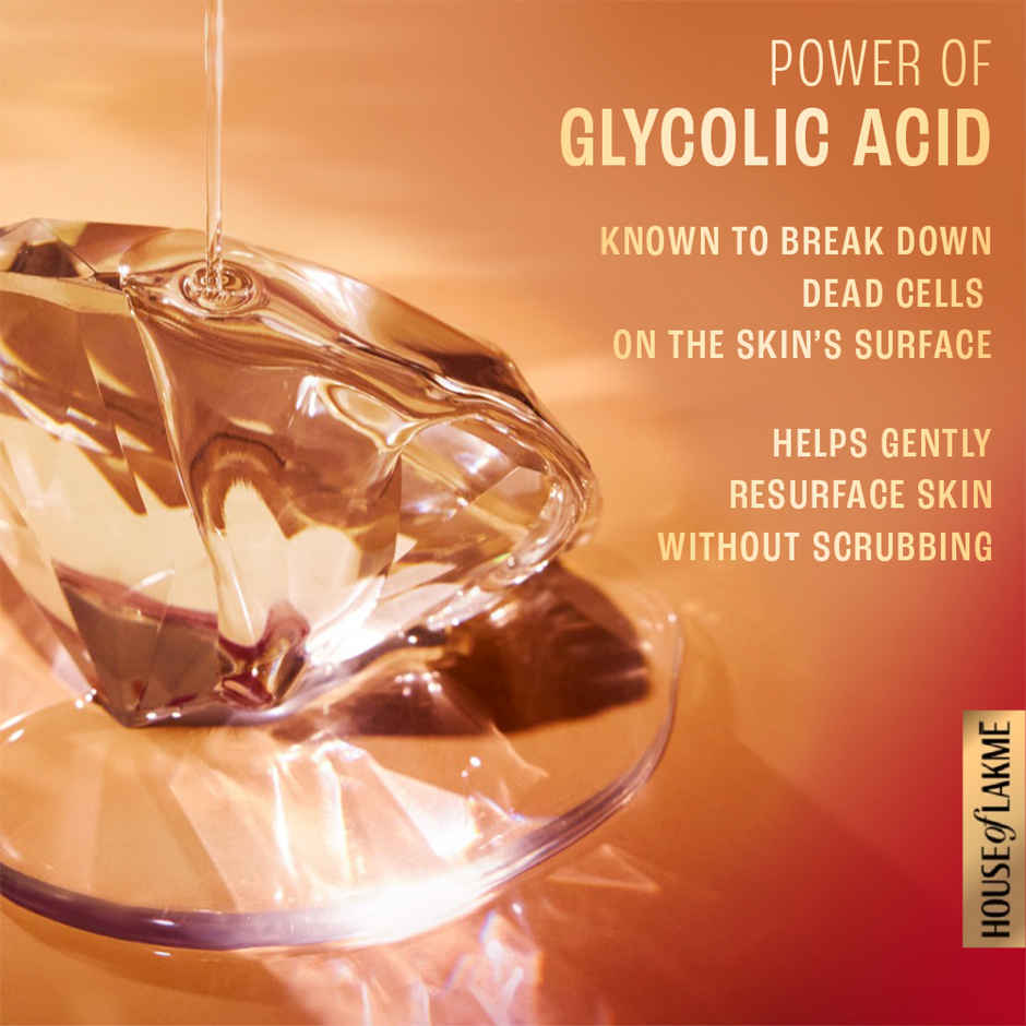 Lakme Glycolic Illuminate Night Cream / Glycolic Acid & 1% Niacinamide For Skin Cell Regeneration