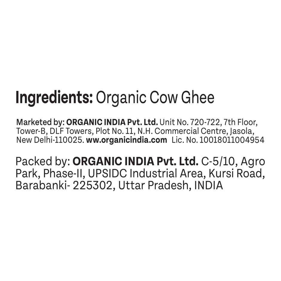 Organic India A TATA Product Cow Ghee