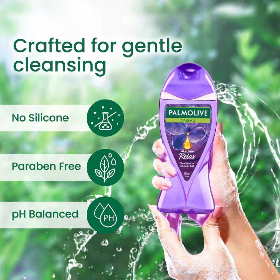 Palmolive Iris & Ylang Ylang Essential Oil Aroma Absolute Relax, Moisturizing Body Wash
