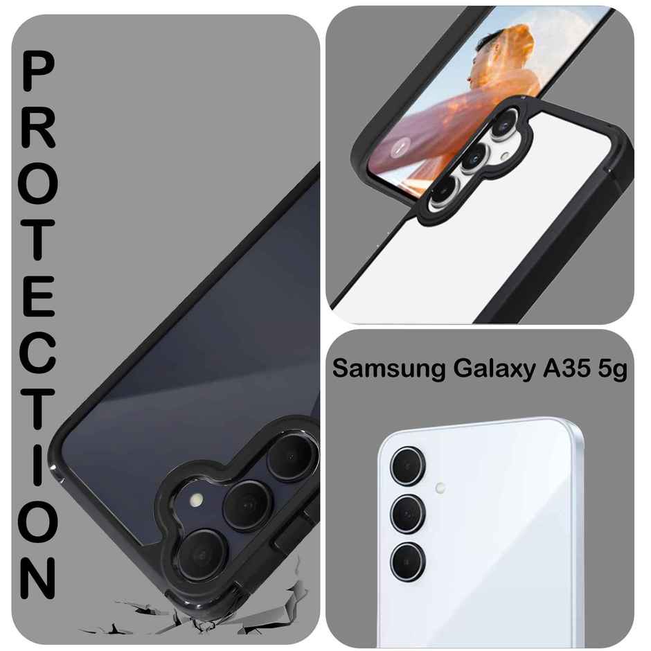 Artistque Case for Samsung Galaxy A35 5g TPU Back Cover - Transparent Shockproof