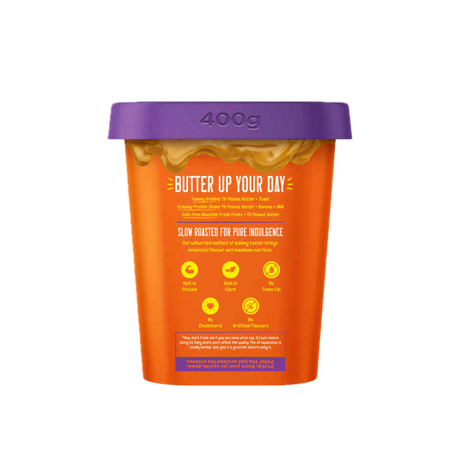 Yoga Bar Peanut Butter,Creamy & Unsweetened,Slow Roasted,Non-GMO Premium Peanuts,No Added Sugar