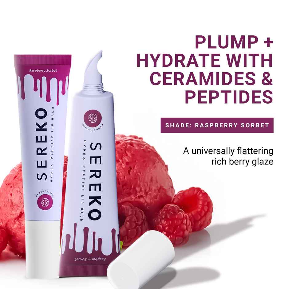 SEREKO Tinted Lip Balm (Raspberry) | Hydra Lip Care with Peptide