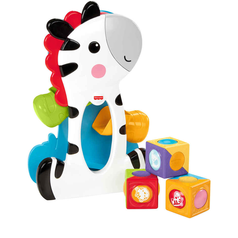 Fisher Price Roller Blocks Tumblin Zebra