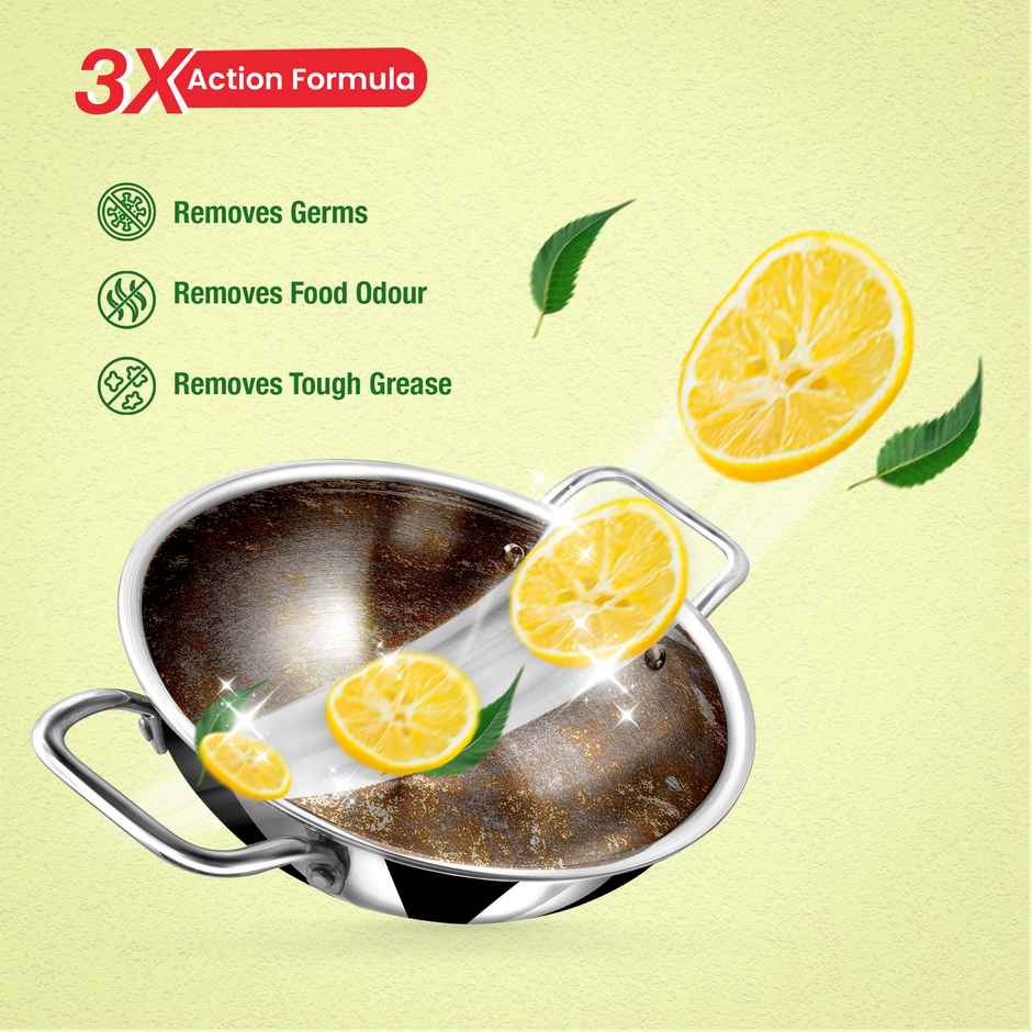 BAY6 Dishwash Bar 3X Power of Neem, Lemon & Vinegar | Pack of 4