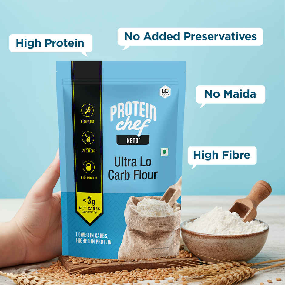Lo Foods Ultra Low Carb Keto Atta | Low Gi | 30 G Protein Flour With Almond