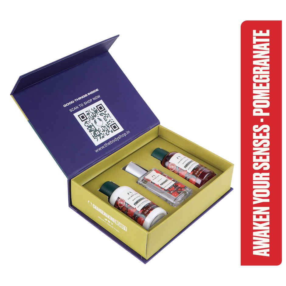 The Body Shop Pomegranate Shower Gel, Body Lotion & Body Mist Gift Set