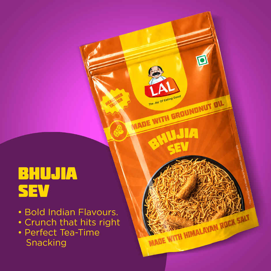 Lal Bhujia Sev (Refined Groundnut Oil)