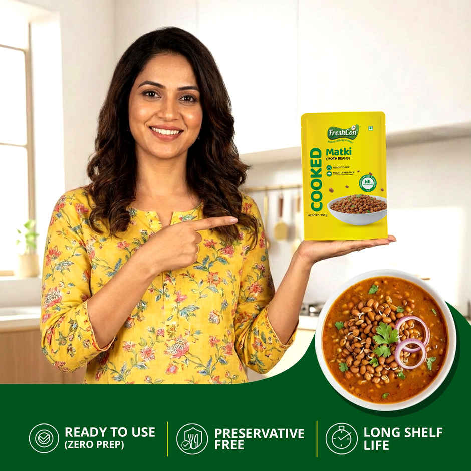 Freshcon Cooked Matki | Moth Beans