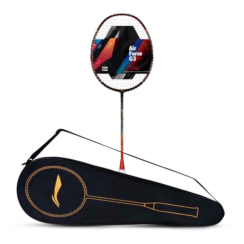 Li-Ning Air-Force 78 G3 Carbon Fibre Strung Badminton Racket With Full Cover