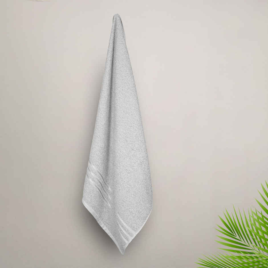 Mytrident Cotton Bath Towel | 400 GSM | Towels for Bath - Ice Grey
