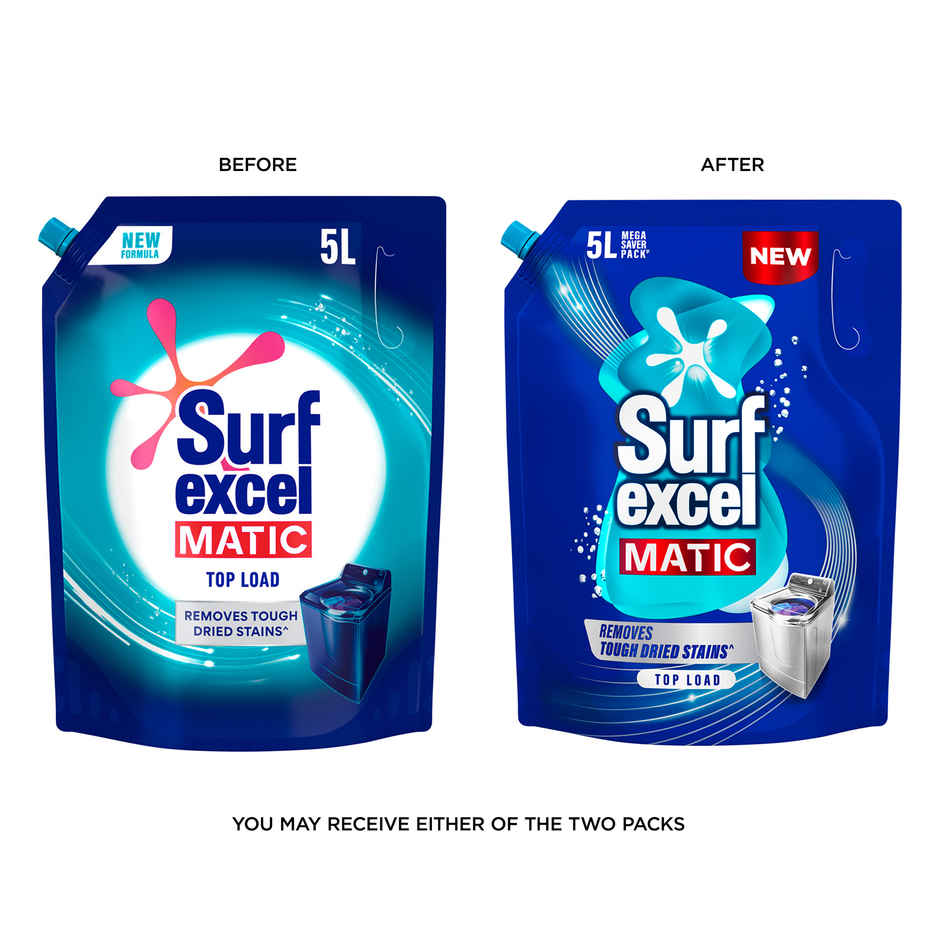 Surf Excel Matic Top Load Detergent Liquid | Pouch (5L) & Comfort Morning Fresh After Wash Fabric Conditioner (2L) & Vim Dishwash Liquid | Removes 100+ Odours & Grease In 1 Wash (3.2L) & Domex Ocean Fresh Toilet Cleaner Liquid (1L) & Vim Lavendar Ultrapro Floor Cleaner | Pouch (1.8L) Combo 