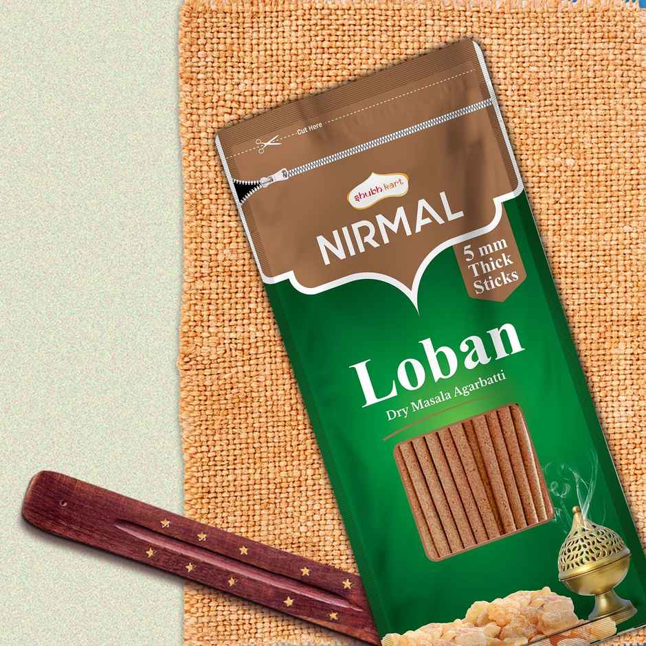 Nirmal Loban Dry Masala Agarbatti Zipper | Shubhkart