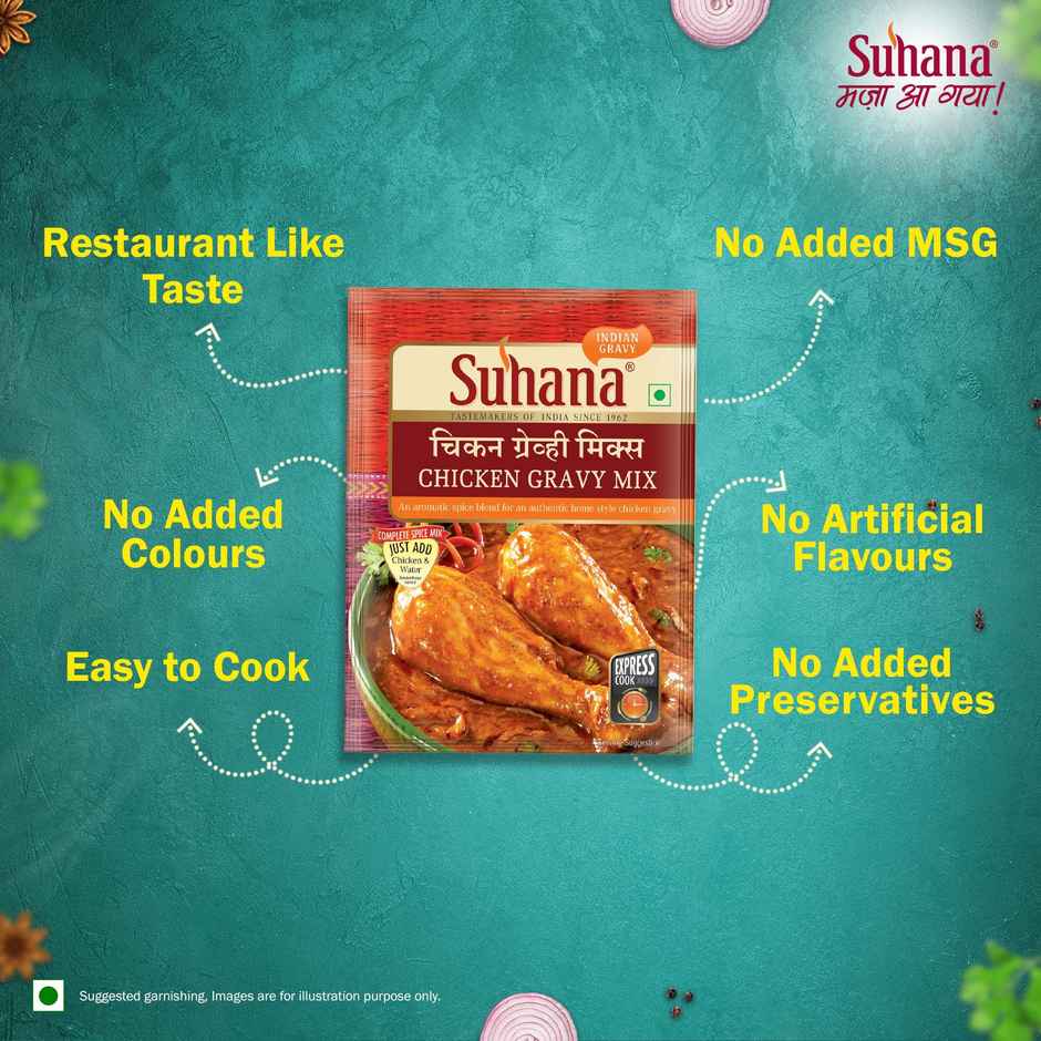 Suhana Chicken Gravy Spice Mix Pouch