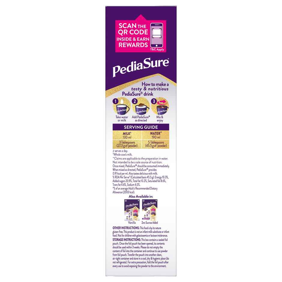 PediaSure Scientifically Designed Chocolate Drink Mix | For 2 - 6 years Kids
