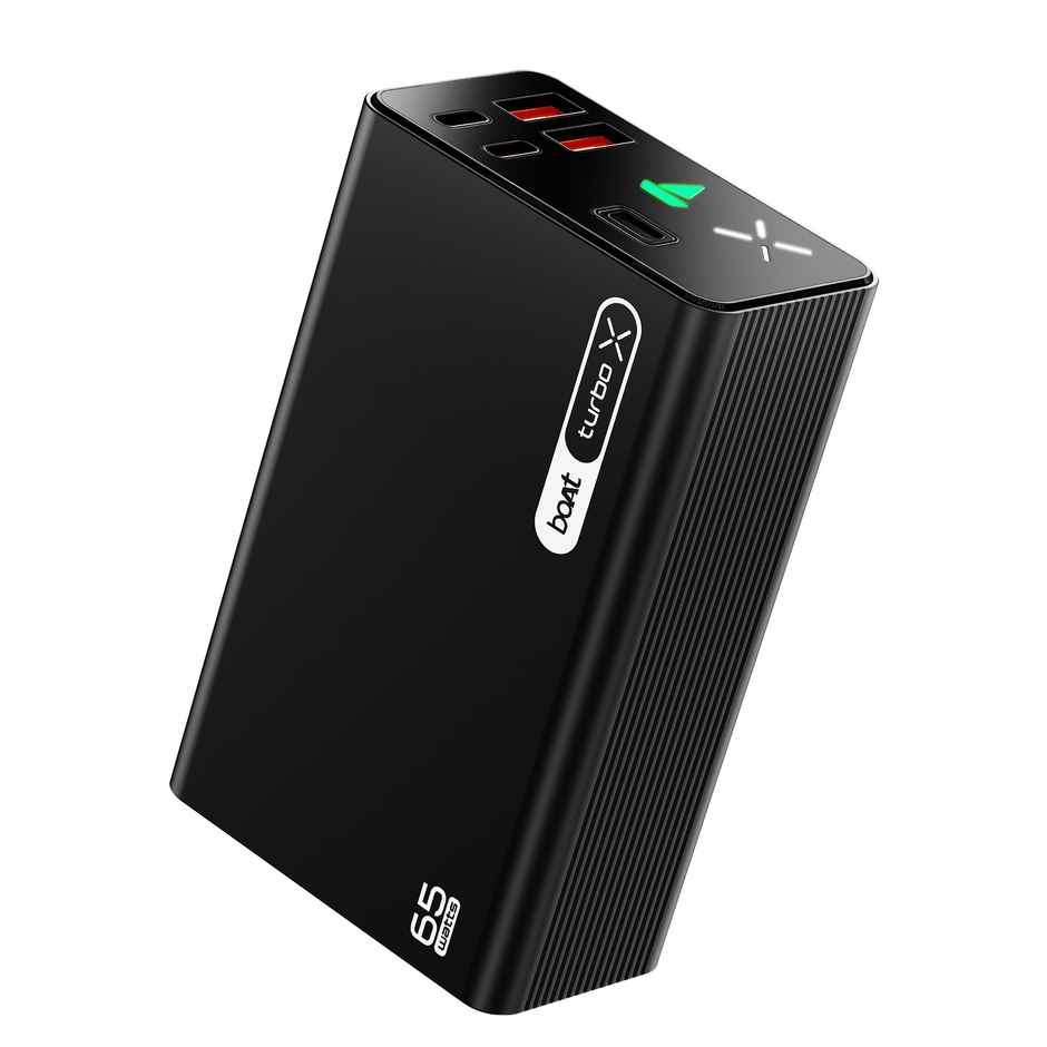 boAt Energy Shroom PB665 Turbo 30000mAh Laptop Powerbank | 65W Turbo Fast Charging Onyx | Black