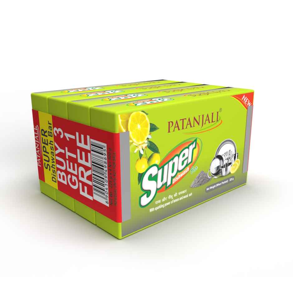Patanjali Super Anti Bacterial Dishwash Bar