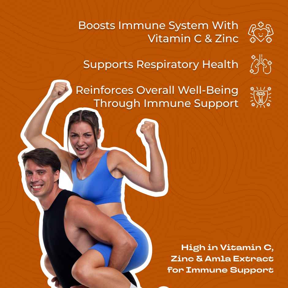 Nutriburst Triple Immunity Gummies With Vitamin C, Amla & Zinc