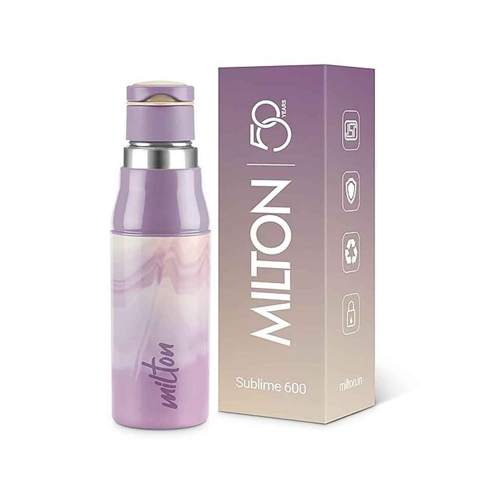 Milton Steel Sublime Insulated Bottle | 520 ml | Lavender | Hot & Cold