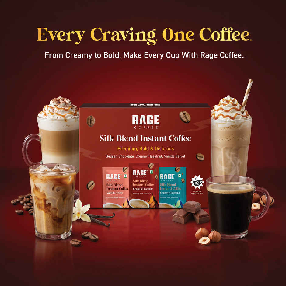 Rage Coffee Silk Blend Assorted Instant Coffee Sachets
