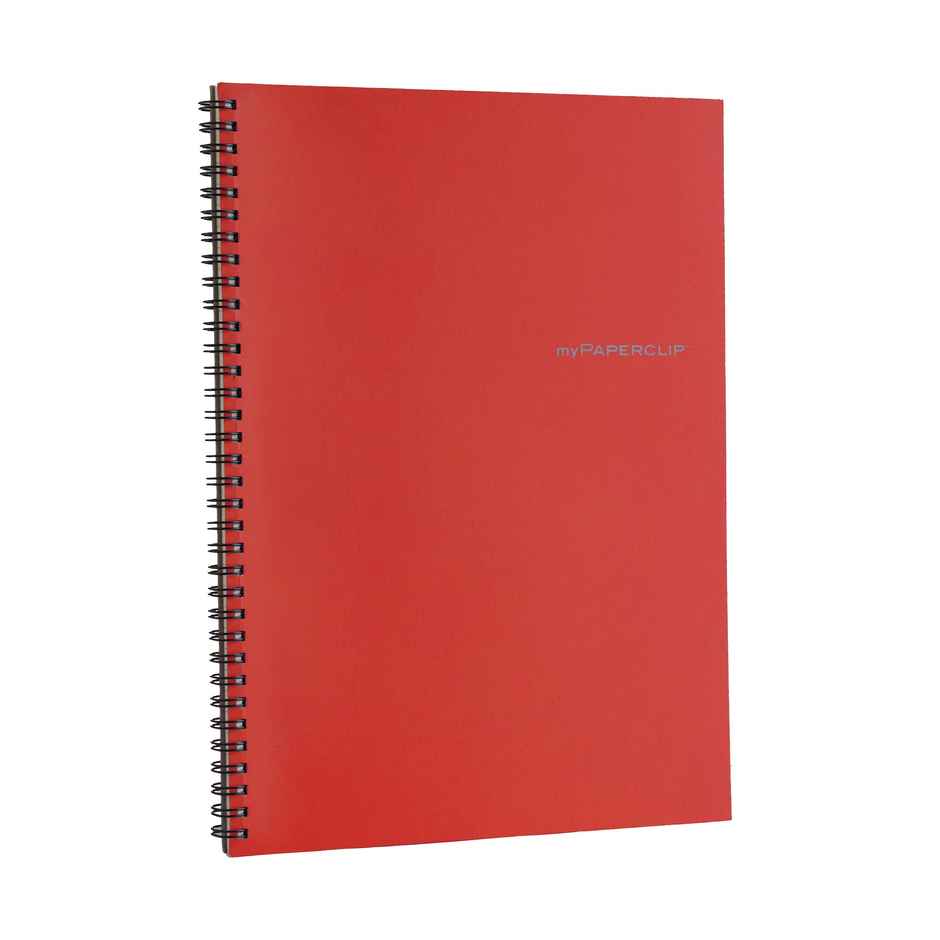 myPAPERCLIP - Neo Wiro Series NoteBook, 160 Pages, B5-Ruled-Red