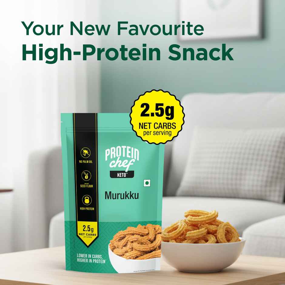 Lo Foods Keto Murukku |No Palm Oil Chakli, Low Carb Diet Healthy Snacks