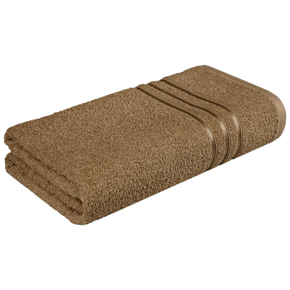 Mytrident Cotton Bath Towel | 400 GSM | Towels for Bath - Coconut Shell