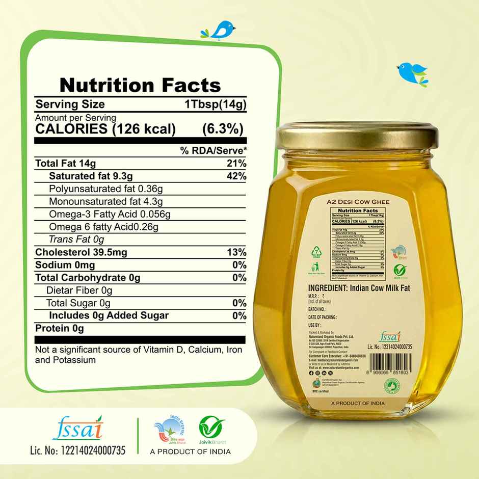 Natureland Organics A2 Cow Ghee