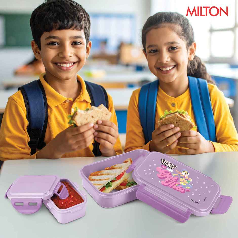 Milton Candy Kids Tiffin Lunch Box | 520 ml | Purple | Looney Tunes