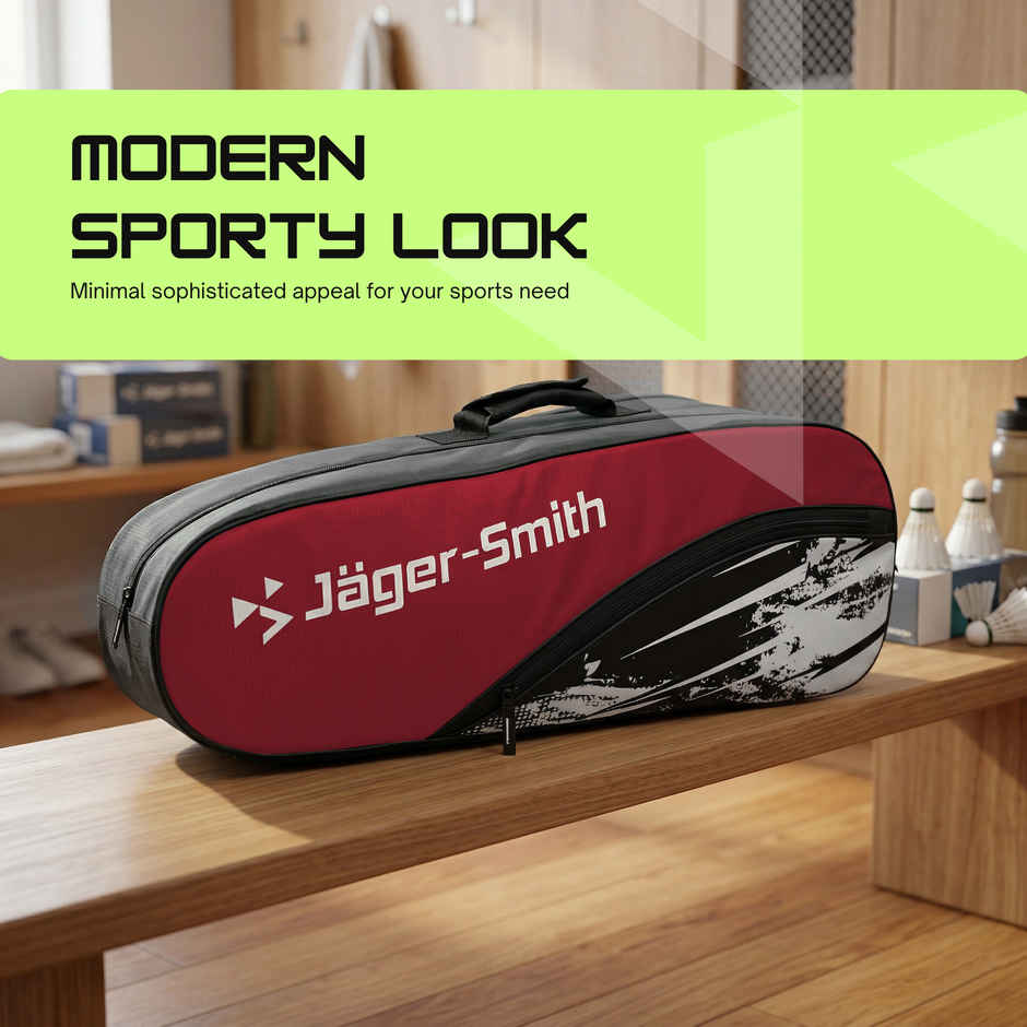 Jager Smith ORCA Badminton Sports Kit Bag | Red & Black