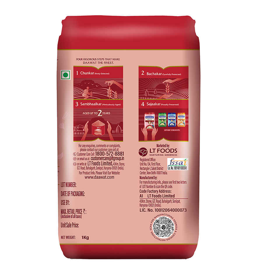 Daawat Super Pure Basmati Rice | Extra Long Grain
