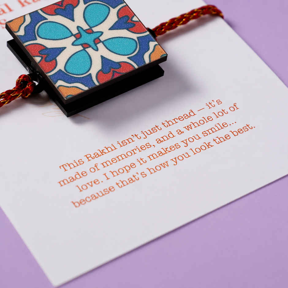 Secret Message Rakhi | Unique Find Greeting Card | Pack of 1 | Oye Happy